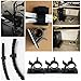 Cable Management Clips (1'' 0.75'') Adjustable Adhesive Nylon Wire Clamps Cable Tie Holder for Car, Home and Office (50 Pack)