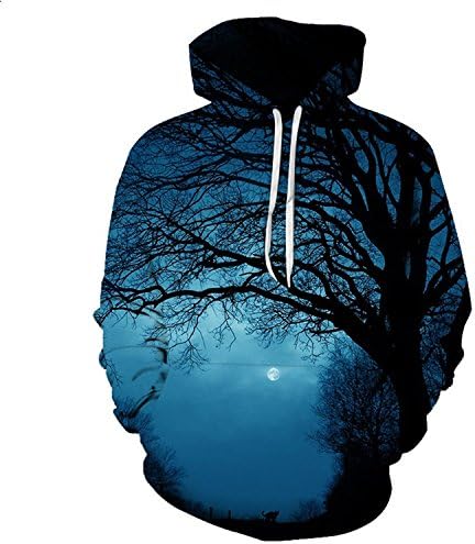 MEIDIHEN New Arrive Fashion Twilight Tree Hoodies Men/Women 3D Sweatshirts Print Hoody Hooded Hoodies Tracksuits Tops Fig 5Xl