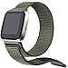 bayite Soft Bands Compatible with Fitbit Versa Women Men, Breathable Sport Loop Band Replacement Accessories Wristband, Army Green