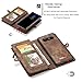 Galaxy Note 8 Case,AKHVRS Handmade Premium PU Leather Wallet Case,Zipper Wallet Case [Magnetic Closure]Detachable Magnetic Case & Card Slots for Samsung Galaxy Note 8 - Brown