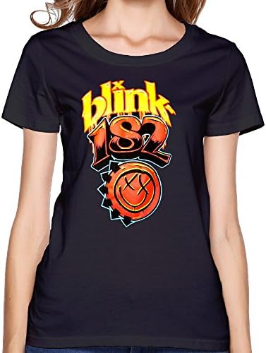 Women's Blink 182 Band Cotton Short Sleeve Crew T Shirt