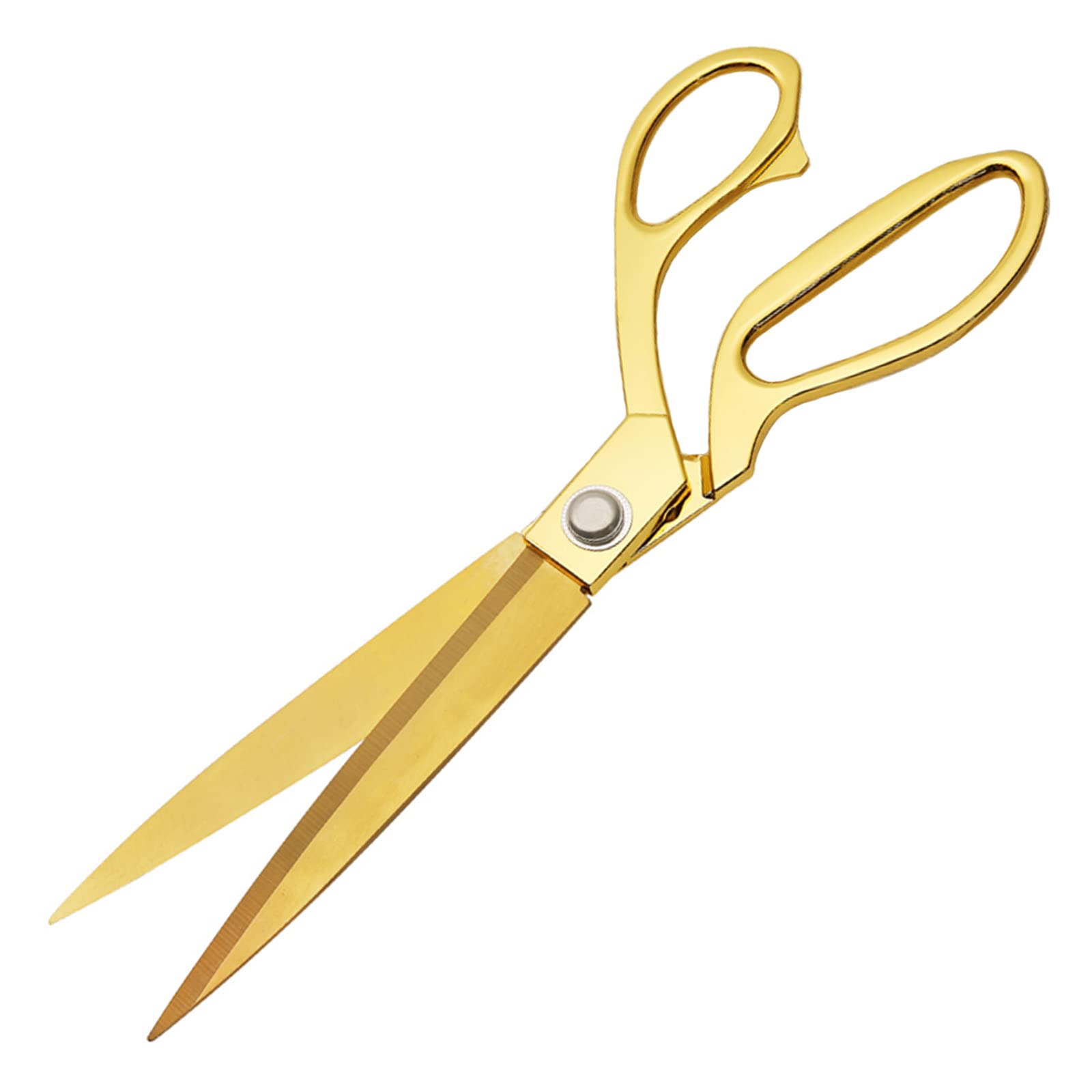 Photo 1 of Premium Tailor Scissors,Heavy Duty Sewing Scissors Gold Titanium Coating Stainless Steel Fabric Scissors Leather Comfort Grip Shears Professional Ultra Sharp Cloth Tailor Scissors 10.5 Inch