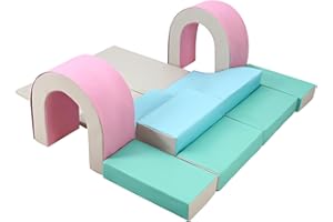 Joyspirit Foam Climbing Blocks Set - 10PCS Indoor Active Playset, Soft Climbing Indoor Set for Infants, Preschools, Toddlers