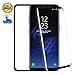 S8 Screen Cover Screen protector Glass Samsung Galaxy S8 [Case Friendly] 9H Tempered Glass with Installation Tray Best Touch Sensitive [3D Curved Protection][Ultra HD][Anti-Bubble] RUCHBA