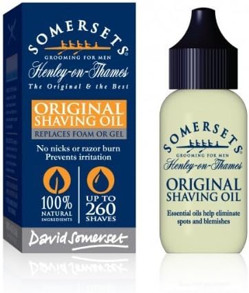 Somersets Shaving Oil 35ml Original Pure Plant Oils Lavender Tea Tree