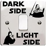 Clicca su Switch Protector Fancy No Glue Sticker Glow In The Dark per interruttore e Soket da 91 mm - viola chiaro
