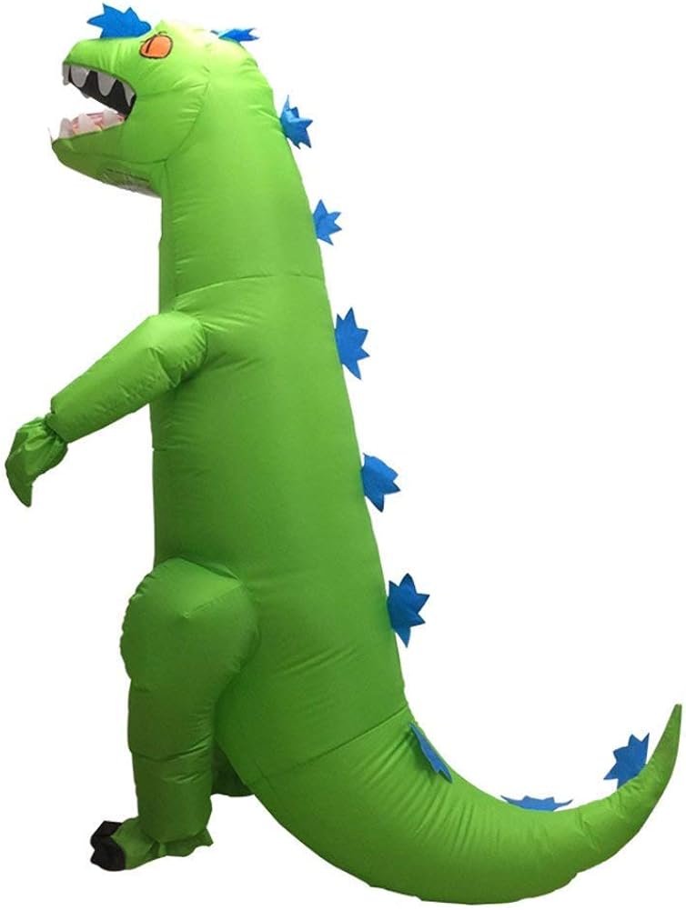 Vantina Adult Inflatable TRex Dinosaur Halloween Suit Cosplay Green