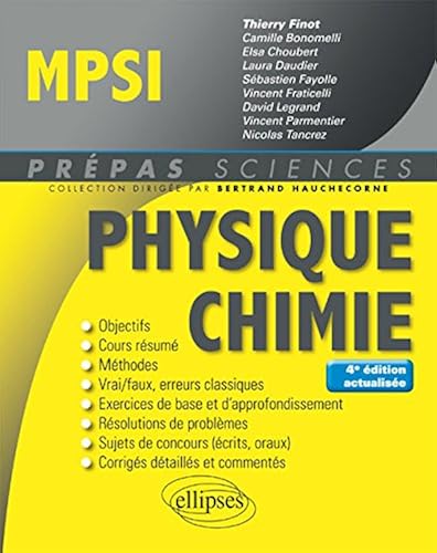 Download Physique-Chimie MPSI - 4e édition actualisée PDF