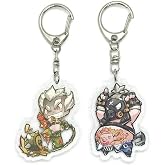 EBTY DREAMS Inc. - Set of 2 Overwatc Acrylic Keychain Junkrat Roadhog