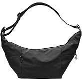 Nupouch Calla Everyday Sling: Water Repellent Nylon Crossbody Bags for Women, Slouchy Crescent Shoulder Bag, Adjustable Strap