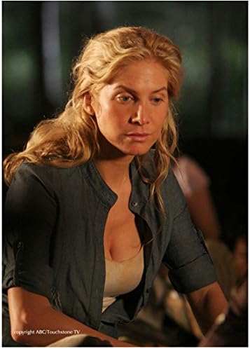 Lost Elizabeth Mitchell as Juliet Burke Gazing Down in Blue Button Down
