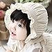 Baby Bonnet Hat,BabeMall® Unisex Baby Kids Infant Newborn Princess Summer Sun Bonnets Hats Caps (Beige)