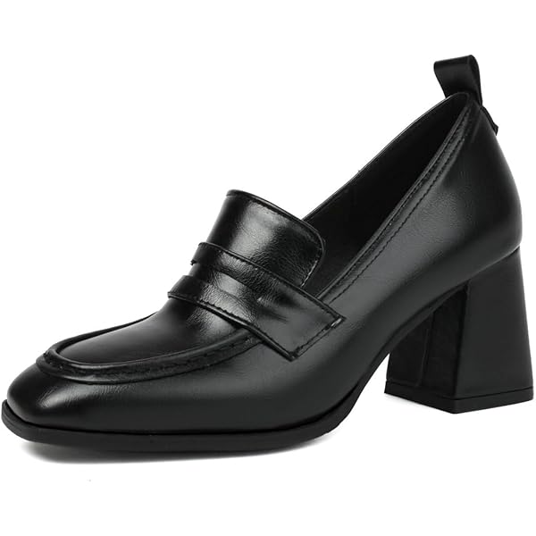 floowさま Amazon.com | FOWT Women Platform Square Toe Loafers Chunky