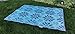 BalajeesUSA Outdoor Rug - 5x7 Sky Blue, Black, Grey, Reversible Recycled Plastic Straw Outdoor Patio Rugs Clearance Waterproof Large RV Camper Mats 287