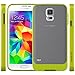 Caseology Frostback for Galaxy S5 Case (2014) - Frost Clear - Lime Green