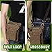 Ranboo Retro Cell Phone Purse, Men’s Shoulder Phone Pouch with Belt Loop Clip for iPhone XS Max XS XR 7 8 Plus Galaxy S9 S8 Plus Note 9 8 Small Crossbody Bag 7.9” Pockets Canvas Waist Wallet Bag Green
