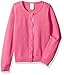 Gymboree Big Girls' Long Sleeve Pinbtn up Cardi Dot Tape, Babydoll Pink, L