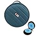 CD/DVD Portable Carry Wallet BUBM 32 CD Disc Capacity Waterproof Storage Case Compact and Easy to Store for Car Home and Travel Ink blue