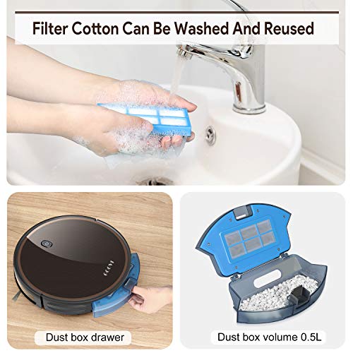 Robot Vacuum, GOOVI Robotic Vacuum Cleaner, Multiple Cleaning Modes