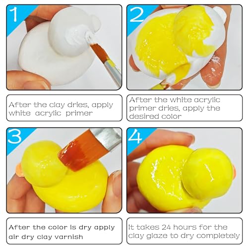 50 ml self-hardening clay varnish, the clay varnish prevents cracking of clay, scratches and abrasions on clay pots and can also have a glossy glaze effect (gloss)
