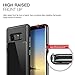 Galaxy Note 8 Case Patchworks Contour Series in Black - Transparent Back and Clear Dual Hybrid Slim Protection Cover Case
