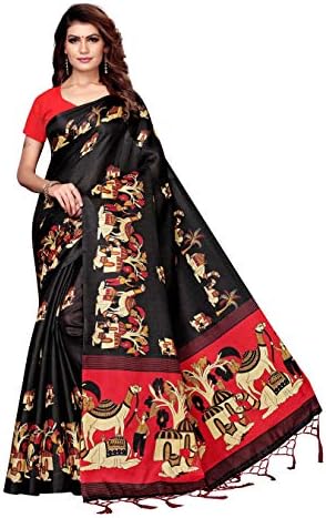 Winza Designer Art Silk Saree with Blouse Piece