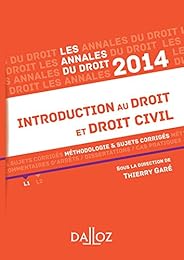 Introduction au droit et droit civil, 2014