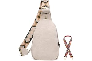 WSRYDJDL Women Chest Bag Sling Bag Small Crossbody PU Leather Satchel Daypack Shoulder backpack for traveling hiking Cycling