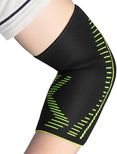 Elbow Brace Compression Support Sleeves For Tendonitis, Tennis Elbow, Golfer's Elbow, Weightlifting, Basketball, Baseball, Men, Women, Reduce Arthritis,Bursitis,Joint and Muscle Pain-Single