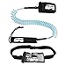 BPS 10' Coiled SUP Leash with Waterproof Phone Bag - Light Blue