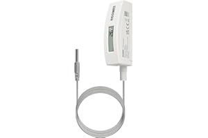 ECOWITT WN34BL Digital Pool Thermometer with LCD Display, Waterproof Water Temperature Sensor, Easy to Mount, 10ft Cable Sensor for Swimming Pool, Hot Tubs, Spas, Bath Water, Fish Ponds