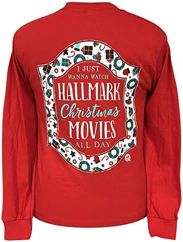 Girlie Girls Hall Mark Movies Christmas Long Sleeve T-Shirt Adult