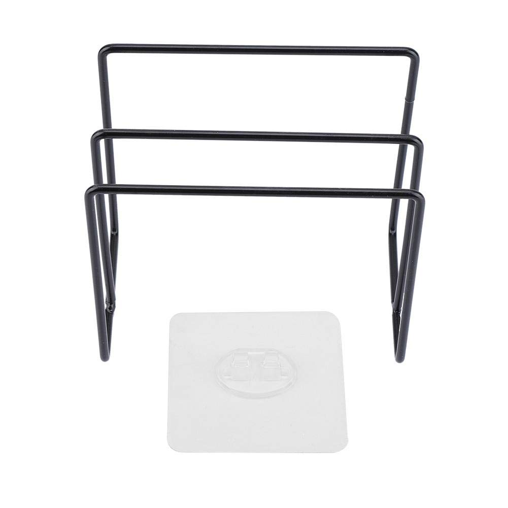 HERCHR Pot Pan Lid Rack, Wall Mounted Cutting Board Rack Wire Rack for Sorting Pot Lids, Pans and Other Cookware Items
