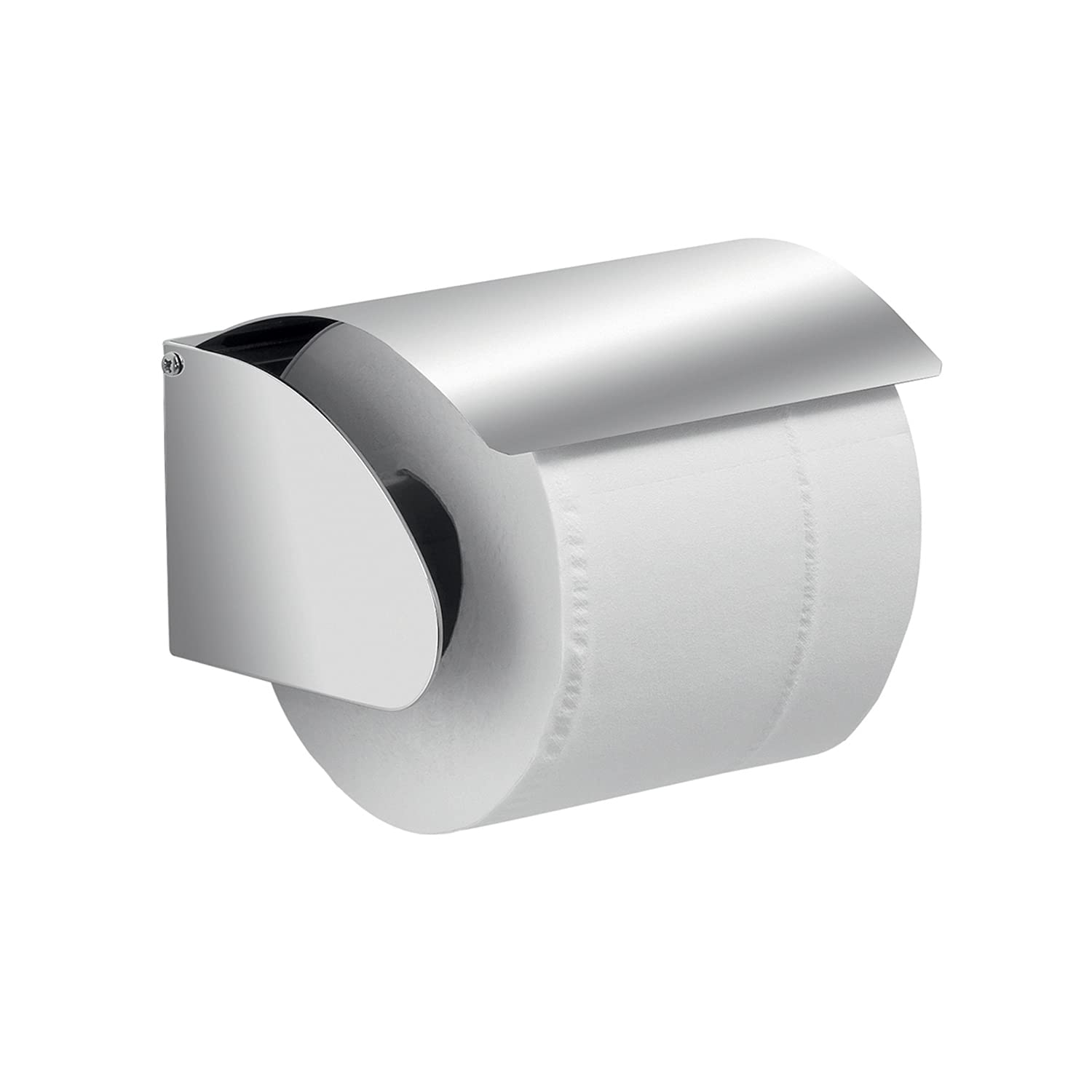 Gedy Brushed, 6.5x12.2x9 cm, G-Tokyo, Covered Toilet Paper, Measures 6.5 x 12.2 x 9 cm and Weight 0.25 kg, Roll Holder in 304 Stainless Steel, Warranty 15 Years, Design R&D, Unique