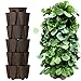 Greenstalk Huge 5 Tier Vertical Garden Planter with Patented Internal Watering System Great for Growing a Variety of Strawberries, Vegetables, Herbs, & Flowers (Chocolate Brown)