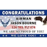 Amazon.com : 3ftX5ft Personalized Congratulations Airman U.S. (US) Air ...