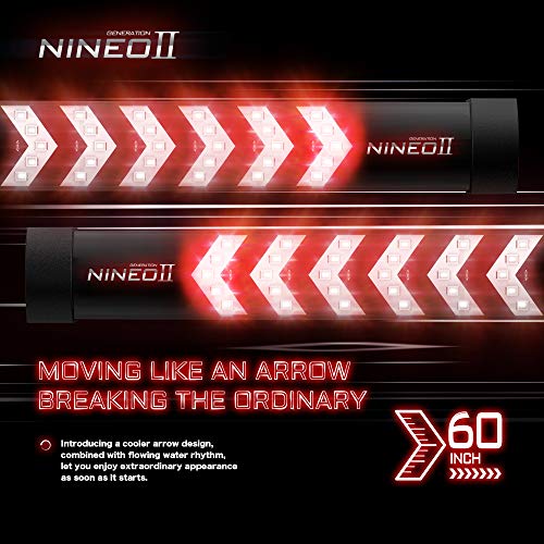 NINEO 60" LED Tailgate Light Bar Strip w/Arrow Design Turn Signal Brake Running compatible Pickup Truck Trailer SUV RV VAN Car Towing Vehicle - No Drill Install