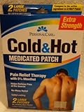 Personal Care Hot and Cold Medicated Patch Extra Strength 2 Patches 2 Packs