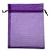 COTOSEY 100PCS 6x9 Inches Organza Drawstring Pouches Jewelry Party Wedding Favor Gift Bags (6x9, Purple)