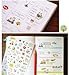 ONOR-Tech 6 Sheets Lovely Cat Decorative Adhesive Sticker Tape / Kids Craft Scrapbooking Sticker Set for Diary, Album