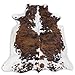 rodeo Genuine Cowhide Rug - Real Cow Hide Rug Large for Living Room & Bedroom - Western Rugs for a Natural Western Home Decor Ambiance - Rustic Cow Print Carpet Decor - 6x8 ft, Classic Tricolor
