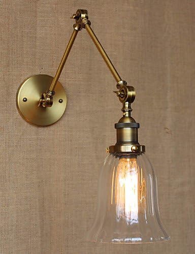 Ling@ American Country Milan Nordic Bronze Plating Glass Double Arm Long Arm Of The Balcony Wall Decoration , 110-120v