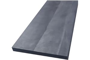 OTOOLWORLD 99.9% Purity Graphite Ingot Block EDM Graphite Plate Milling Surface Glassblowing Lamp Working Pad (300MMx150MMx10MM)