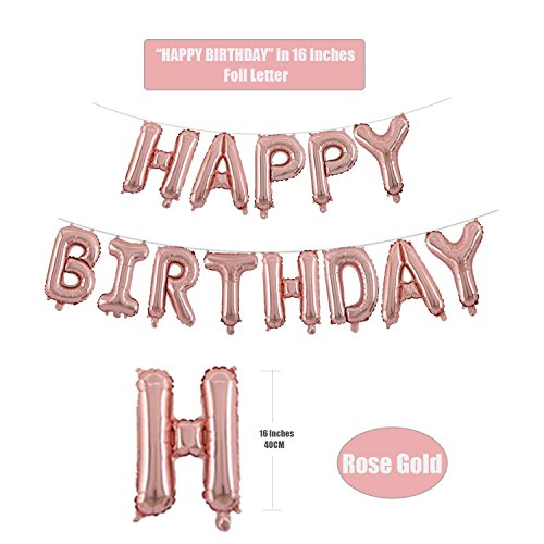 21st Birthday Party Supplies Kwayi Rose Gold Balloons Import It All