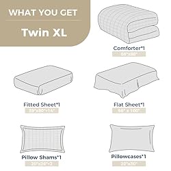 HYMOKEGE Red & Black Twin XL Comforter Set