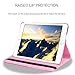 iPad Mini 1/2/3 Case - 360 Degree Rotating Stand Smart Cover Case with Auto Sleep/Wake Feature for Apple iPad Mini 1 / iPad Mini 2 / iPad Mini 3 (Pink) …
