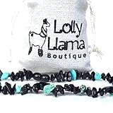 Beautiful Baby Baltic Amber Teething Necklace - Drooling & Teething Pain Relief for Baby - Certified Genuine Baltic Amber Chip Bead - Dark Cherry (13 inches)