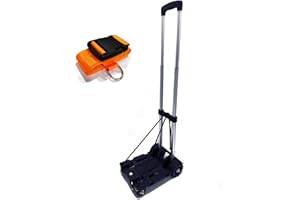 GUCHO Car SeatTravel Cart for Airport- Carseat Stroller for Traveling. Extendable Base Plate, Foldable, storable, and stowable Under Your Airplane seat or Over Head Compartment. (4 Wheel)