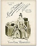 Louis Vuitton Travelling Requisites - 11x14 Unframed Art Print - Great Wall Decor Under $15