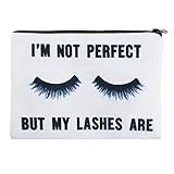 Jom Tokoy Makeup Bag Cartoon printing cosmetic bags pencil case (lashes)